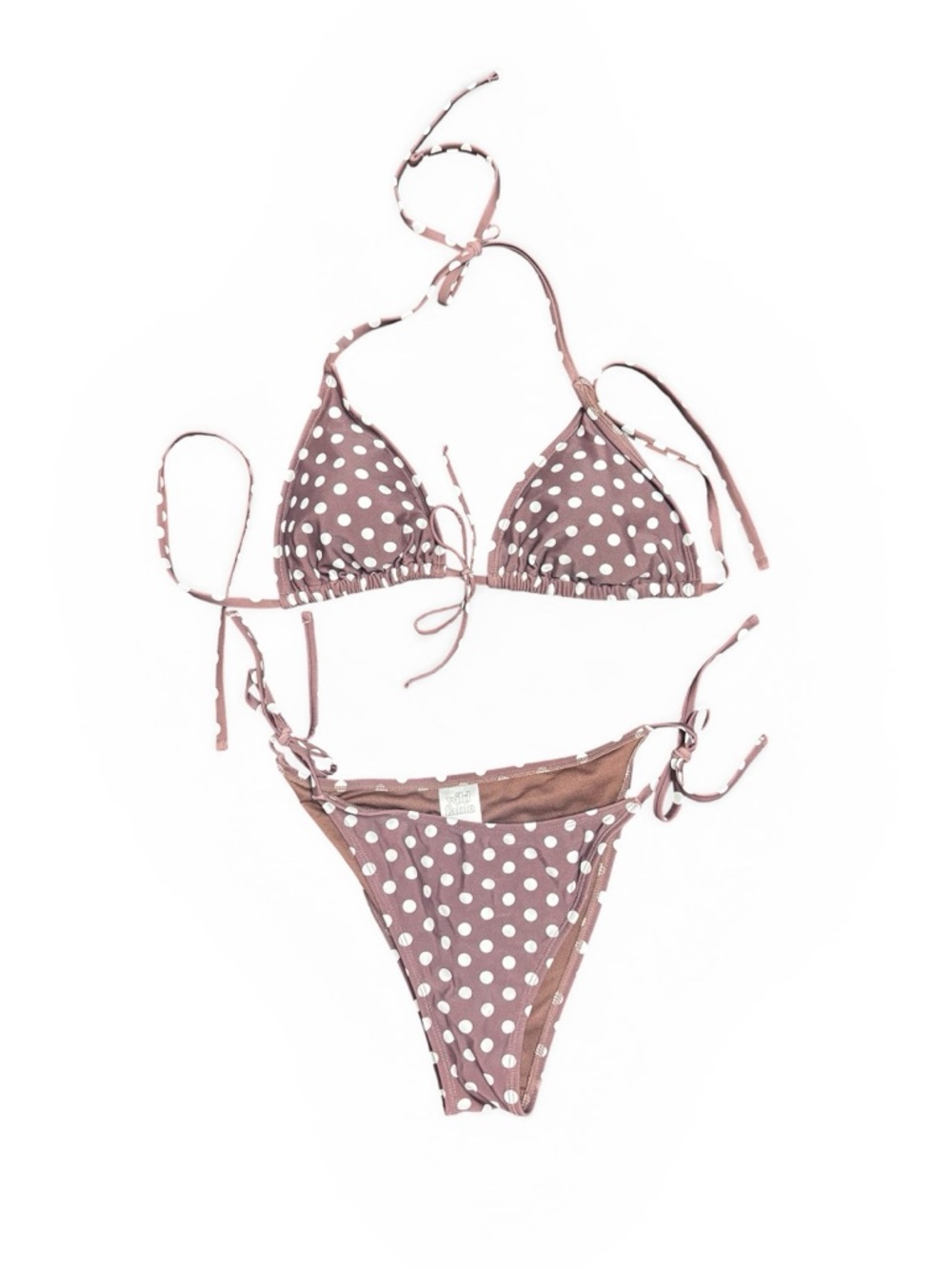 Brown Polka Dot Bikini